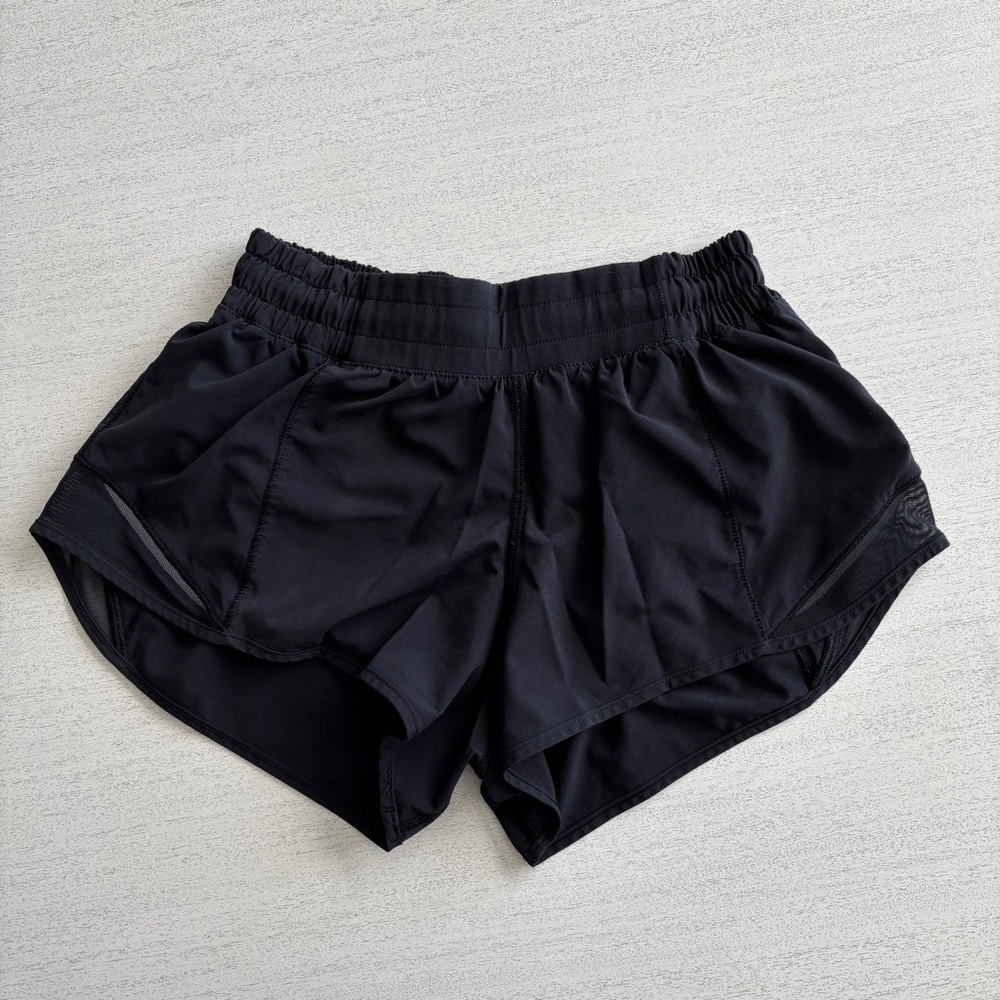 Lululemon Women's Black Mesh Athletic Shorts